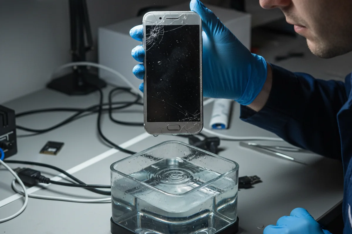 Sauvetage téléphone après liquide a Lancy Geneve